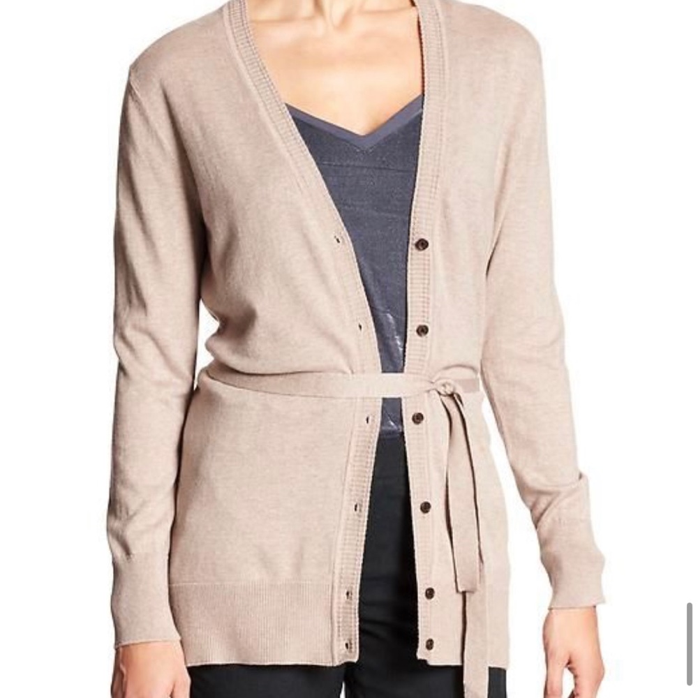 GAP Navy Blue Cardigan with Belt XS